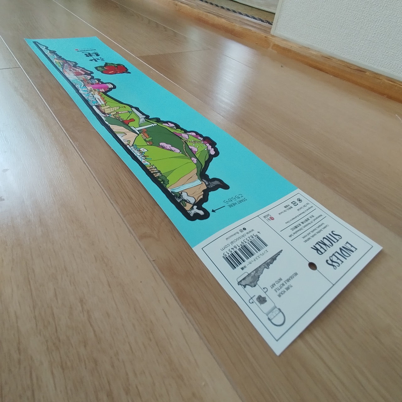 長形防水ステッカー 沖縄