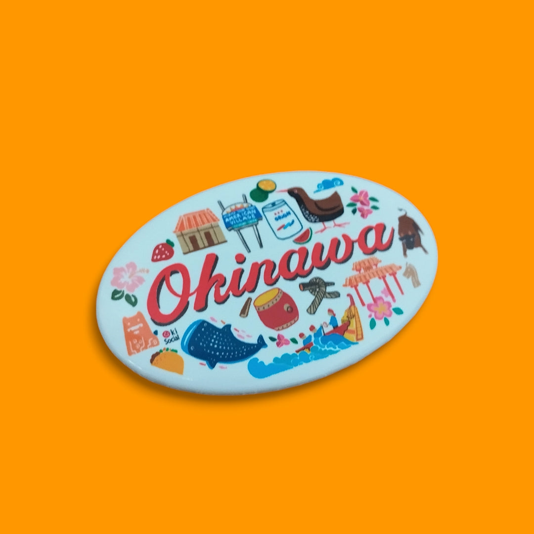 Okinawa　楕円形　栓抜き & マグネット