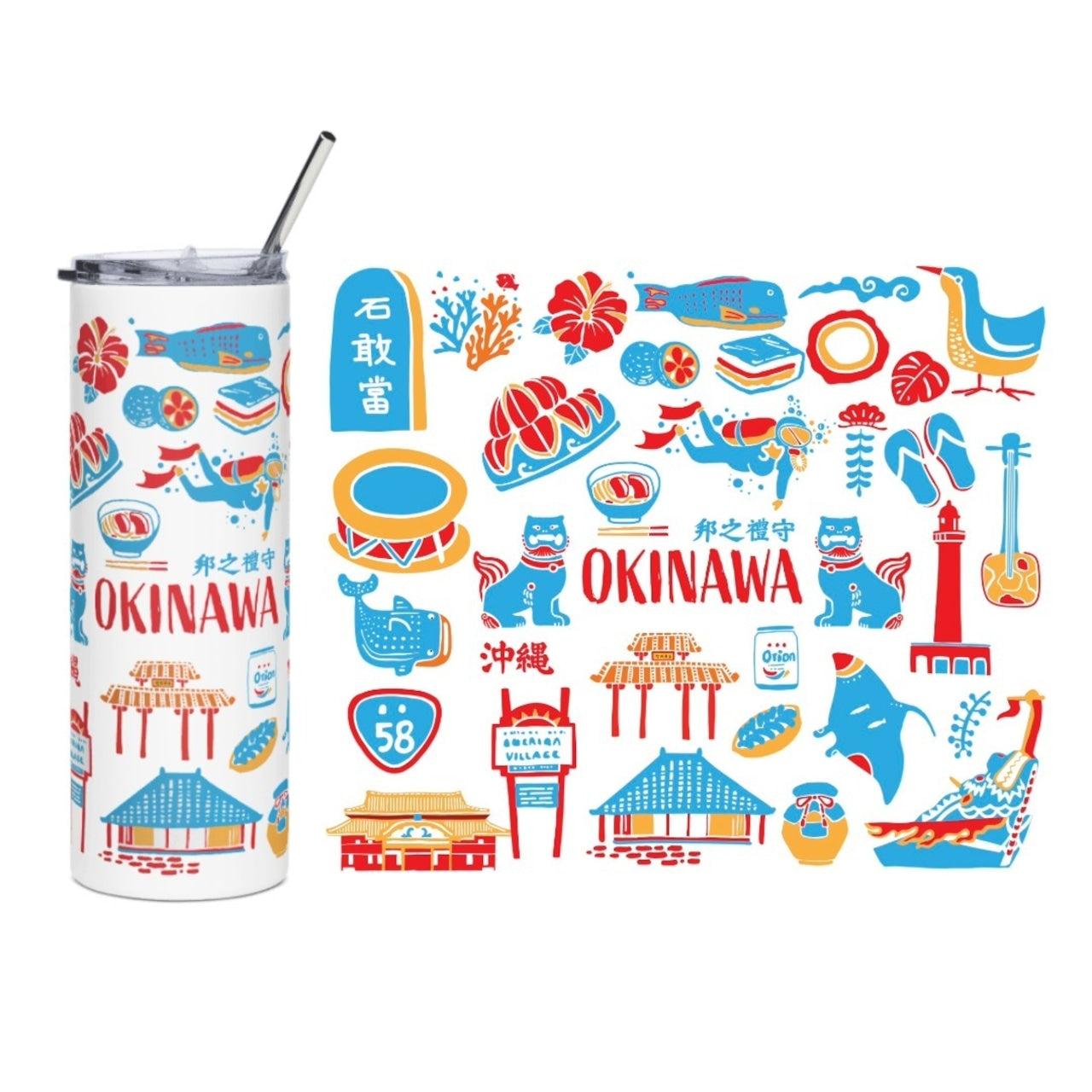20oz ステンレススチール タンブラー Okinawa 2026