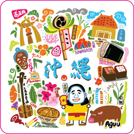 ステッカー　SQ沖縄　Rサイズ