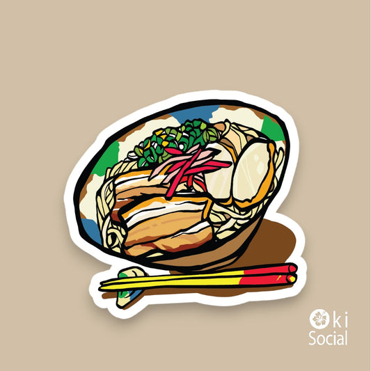 ステッカー　沖縄そば 3.0　Rサイズ