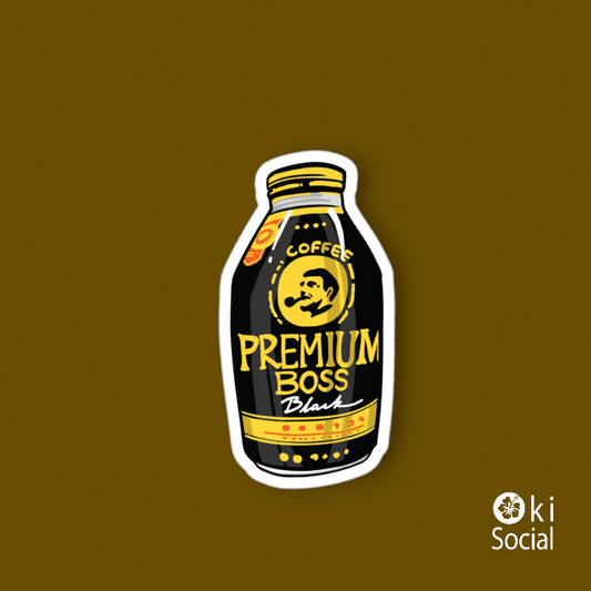 ステッカー　コーヒー　Rサイズ