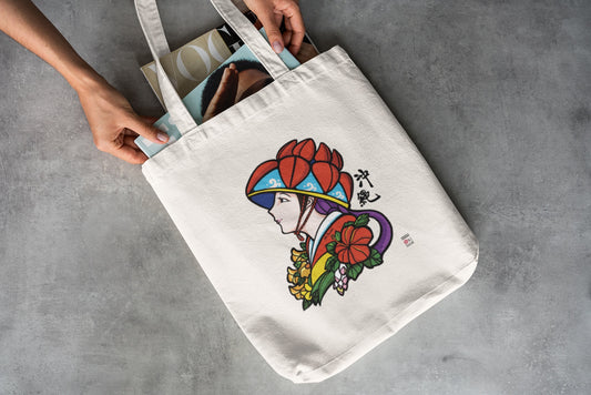 トートバッグ 花笠