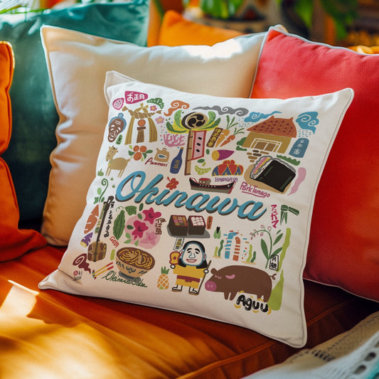 クッションケース Okinawa 青