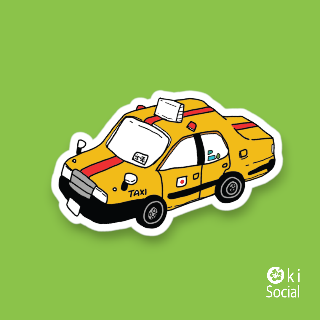 ステッカー　TAXI　Rサイズ