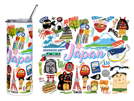 20oz ステンレススチール タンブラー  Japan Pink